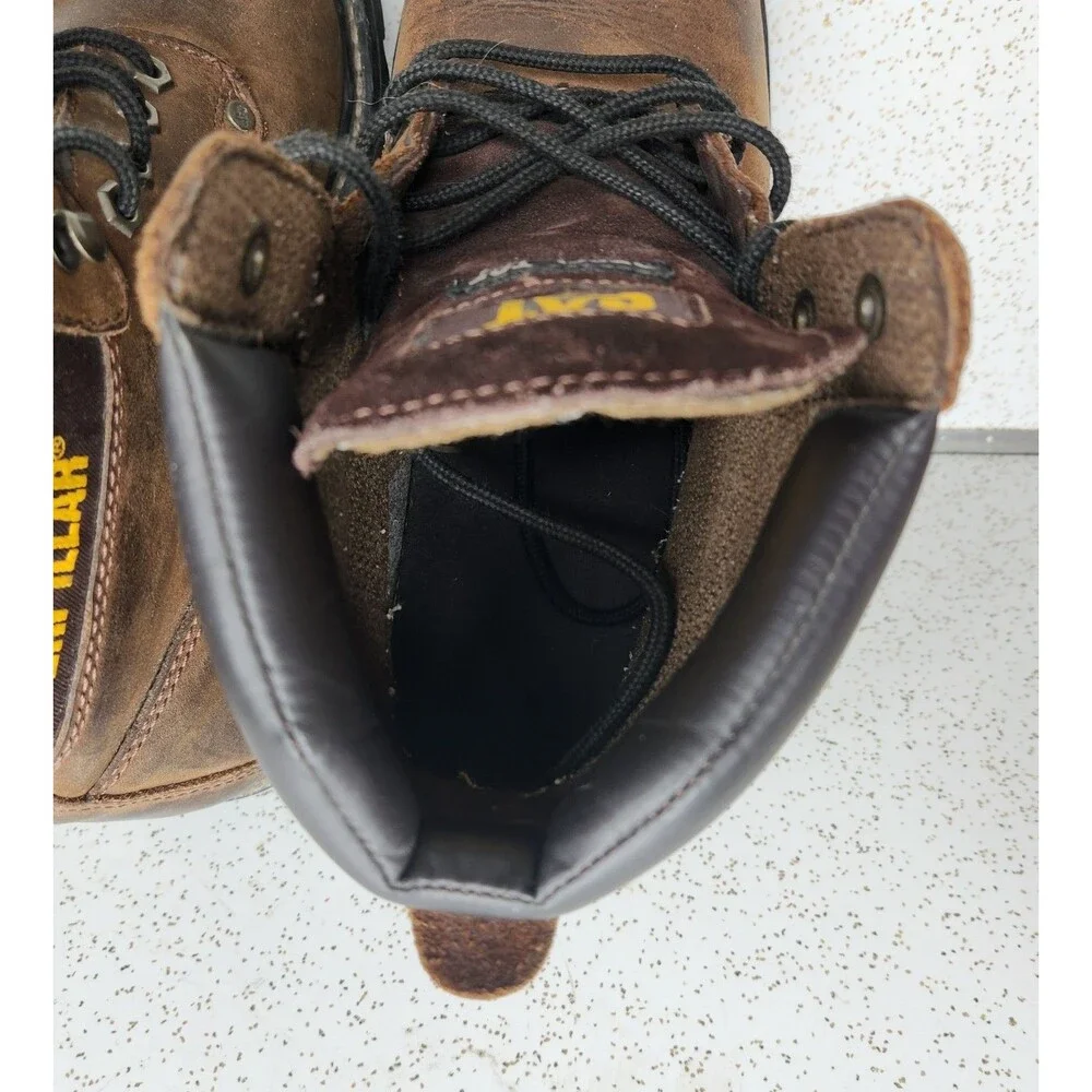 Men’s Caterpillar Steel Toe Work Combat Boots Size 10.5 ASTM F2413-11 Distressed